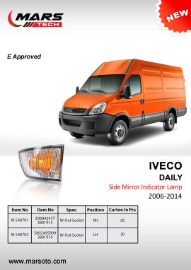 Iveco Daily Side Mirror Indicator Lamp 2006-2014