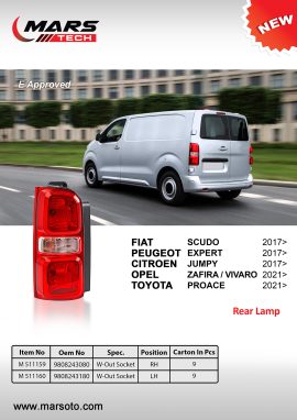 Peugeot-Citroen Expert Jumpy 2016 Rear Lamp